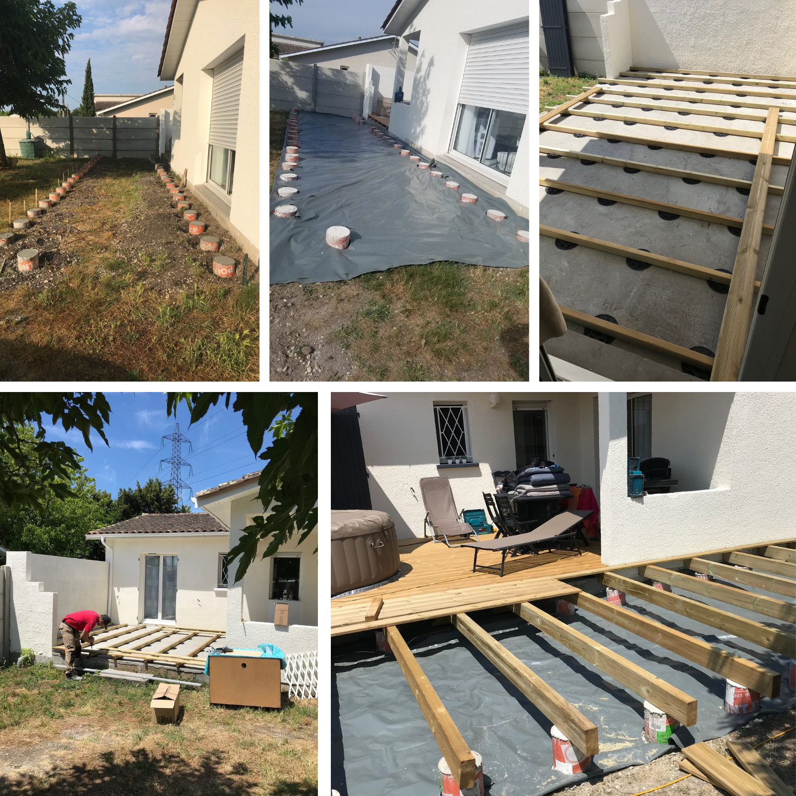 Pose de terrasse en caillebotis Bassin d'Arcachon